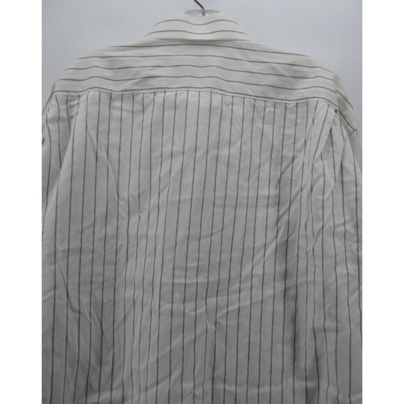 Canali Shirt 18 1/2 Button Down Striped French Cuffs Woven Italy XXL * - Picture 7 of 13
